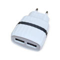3.1 A Dual USB  charging head+Treqa 3-in-1 data and charging cable charger set