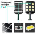 500w solar street light security floodlight motion sensor outdoor lighting