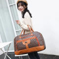 Travel duffel bag foldable lightweight large capacity portable plaid duffel bag