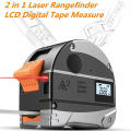2-in-1 Laser Distance Meter 30M Infrared Construction Measurement Tool