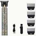 Professional Electric Hair Clipper USB Cordless Beard Trimmer Hairdressing and Grooming Kit