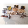 Vintage Cufflinks and Tie clips