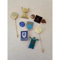 South African Banks range of pin badges from the 1960s through to the late 1980s. 8 badges in total