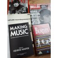 Beatles Memorabilia books and vintage VHS The Compleat Beatles published 1980s