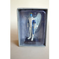 Marvel Figurine  Rare Blue Angel Variant + 13 Marvel Figurine Magazines and Iron Man DVD