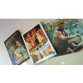 Indiana Jones  DVDs (4 x DVDs in boxed set) plus The Temple Of Doom 1984 booklet