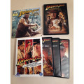 Indiana Jones  DVDs (4 x DVDs in boxed set) plus The Temple Of Doom 1984 booklet