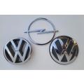 VW (x 2) plus Opel Genuine ABS Grille Badge Emblems (100 to 110 mm Diameter)