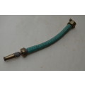 Brass antique hose pipe adjustable cone spray nozzle with the garden tap attachment. A nice prop.