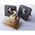 Toyota SA  Rare South African Toyota prancing horse cufflinks plus a 1981 20th Anniversary badge