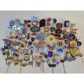100 pin badges (109 to be exact) Job lot collection of all different subject matter