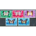 MALAWI  1973 -   Butterflies  FULL  SET   -   FINE  MINT    BOTH INSCRIPTIONS