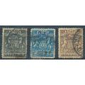 BSAC   RHODESIA    1892 -    PART SET to  1 SHILLING  - FILL GAPS  -  FINE  USED  +/- R 600