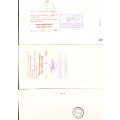 SA RAILWAYS    - 4 x COMMEMORATIVE  COVERS  -  1  SIGNED