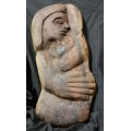 Free postage, ONE OF A KIND, Ancient Wooden Carving, Mother and Baby