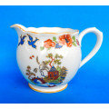 Royal Albert Crown China Un-Named Pattern #775 " Chinese Willow  "  Milk Jug & Sugar Bowl -1925-1927