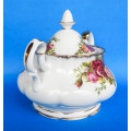 Royal Albert " Old Country Roses " Two Handled Lidded Sugar Bowl - Made In England