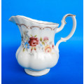 Royal Albert  " Jubilee Rose "  Milk Jug And Sugar Bowl - Made In England