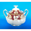 Royal Albert " Lady Hamilton " Two Handled Lidded Sugar Bowl - Made In England