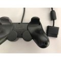 PS2 SONY DUALSHOCK 2 WIRED CONTROLLER SCPH-10010 BLACK / AS NEW / BID TO WIN