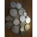 WOW!!! HUGE LOT OF 640g 80% SILVER COINS$$$$ CRAZY R1 START!!!