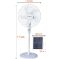 Solar Stand Fan & Panel - Rechargeable