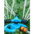 BURRAAQ TRADING 1pc Rotatable Garden Irrigation Sprinkler, Dark Green Plastic Fully Automatic Rotary
