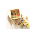 BURRAAQ TRADING 48 Piece Wooden Educational ABC  Blocks