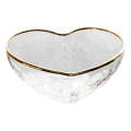 Creative Heartmered Gold Edge Glass Bowl