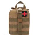First-Aid Kit Waterproof Tactical Medical Bag Waist Pouch - Brown