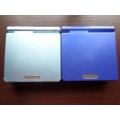 2 X Gameboy Advanced SP Consoles (Pearl Blue, and Cobalt Blue) + Game