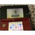 Nintendo 3DS Red with 5 games in boxes *Includes Pokemon*