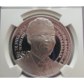 2018 Nelson Mandela R50 1Oz Silver 100th Anniv. of Birth FIRST RELEASE PF69 Ultra Cameo