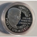 1993 Mandela Honoured with the Nobel Peace Price, Silver Plated