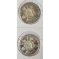 1974 R1 50th Anniversary-Pretoria Mint (two coins)