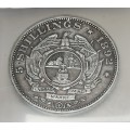 1892 ZAR Five Shillings D/S VF 25