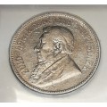 1892 ZAR Five Shillings S/S VF 20