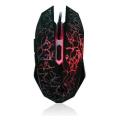 Backlit wired crackle colorful mouse