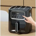 Touch Display, 10L Air Fryer Home Oven 2400W 8 Smart Menus 360° Heating