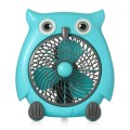 Mini Student Dormitory Cartoon Owl Small Fan, Office Desk Fan