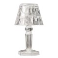 Rechargeable LED Crystal Table Lamp, Acrylic Diamond Night Light, Touch Control