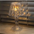 Rechargeable LED Crystal Table Lamp, Acrylic Diamond Night Light, Touch Control