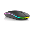 USB Rechargeable RGB 2.4Ghz Matte Wireless Bluetooth Slim Mouse