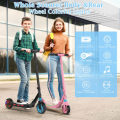 Rear Wheel Colorful Lights 15KM/H Electric Folding Scooter 130W X11