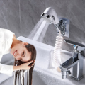 Shampoo Shower External Washbasin Diverter Faucet Bathroom Handheld Telescopic Shower Set Pressurize