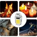 Rechargeable Mini Hook Flashlight with Windproof Multipurpose Lighter + Type C Charging Cord