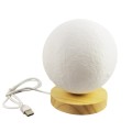 Rechargeable Multi-Color 360 Degree Dream Rotating Moon Lamp Table Lamp 18cm