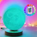 Rechargeable Multi-Color 360 Degree Dream Rotating Moon Lamp Table Lamp 18cm