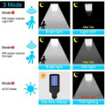 Solar Remote Control Lighting Street Light Outdoor Human Body Sensing Wall Light