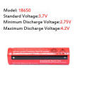18650 Multi-Purpose Rechargeable Battery For Doorbells, Flashlights, Headlamps, Toys